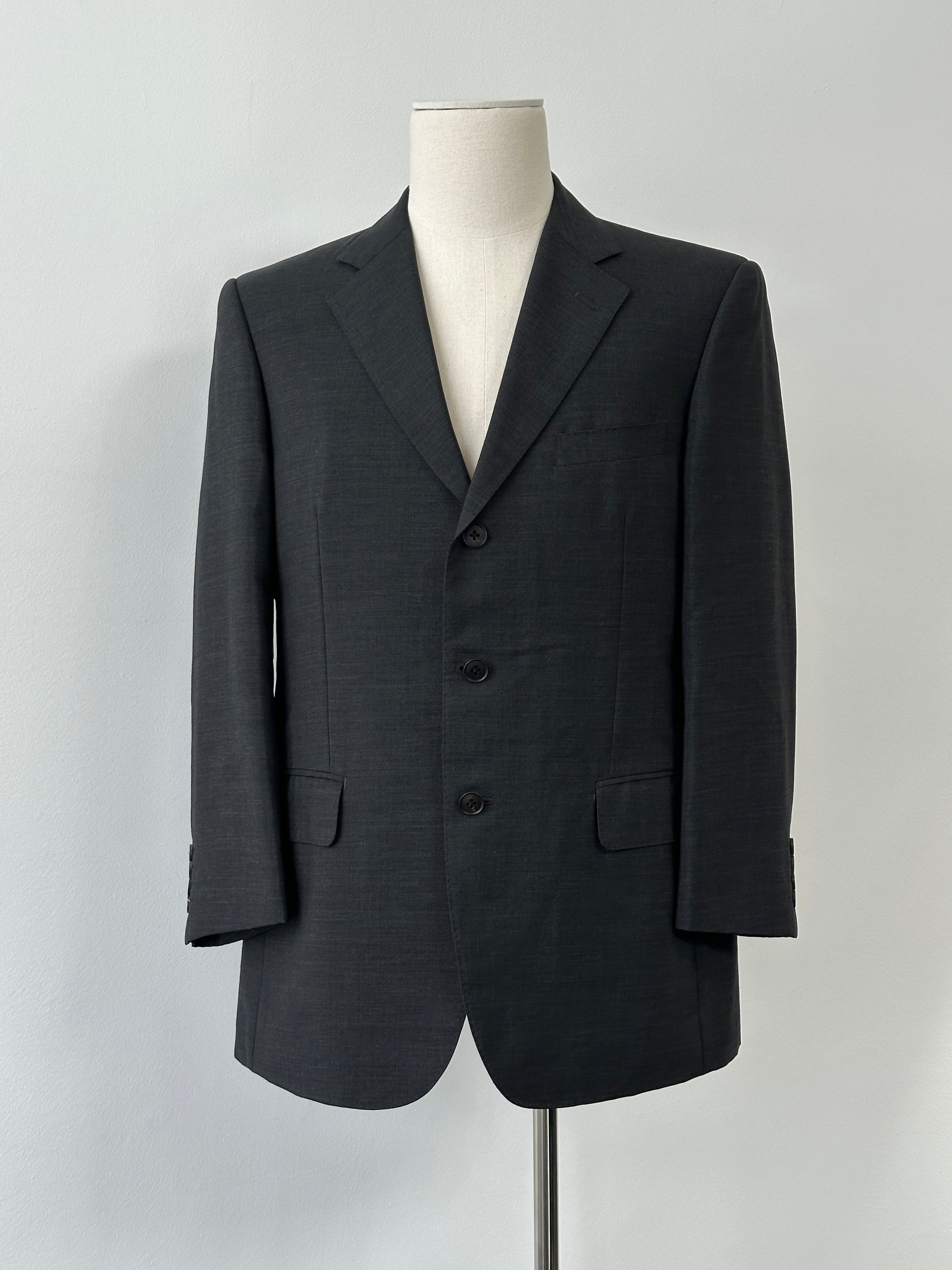 Burberry London 2000s Wool Mohair Single Breasted Blazer - M-L