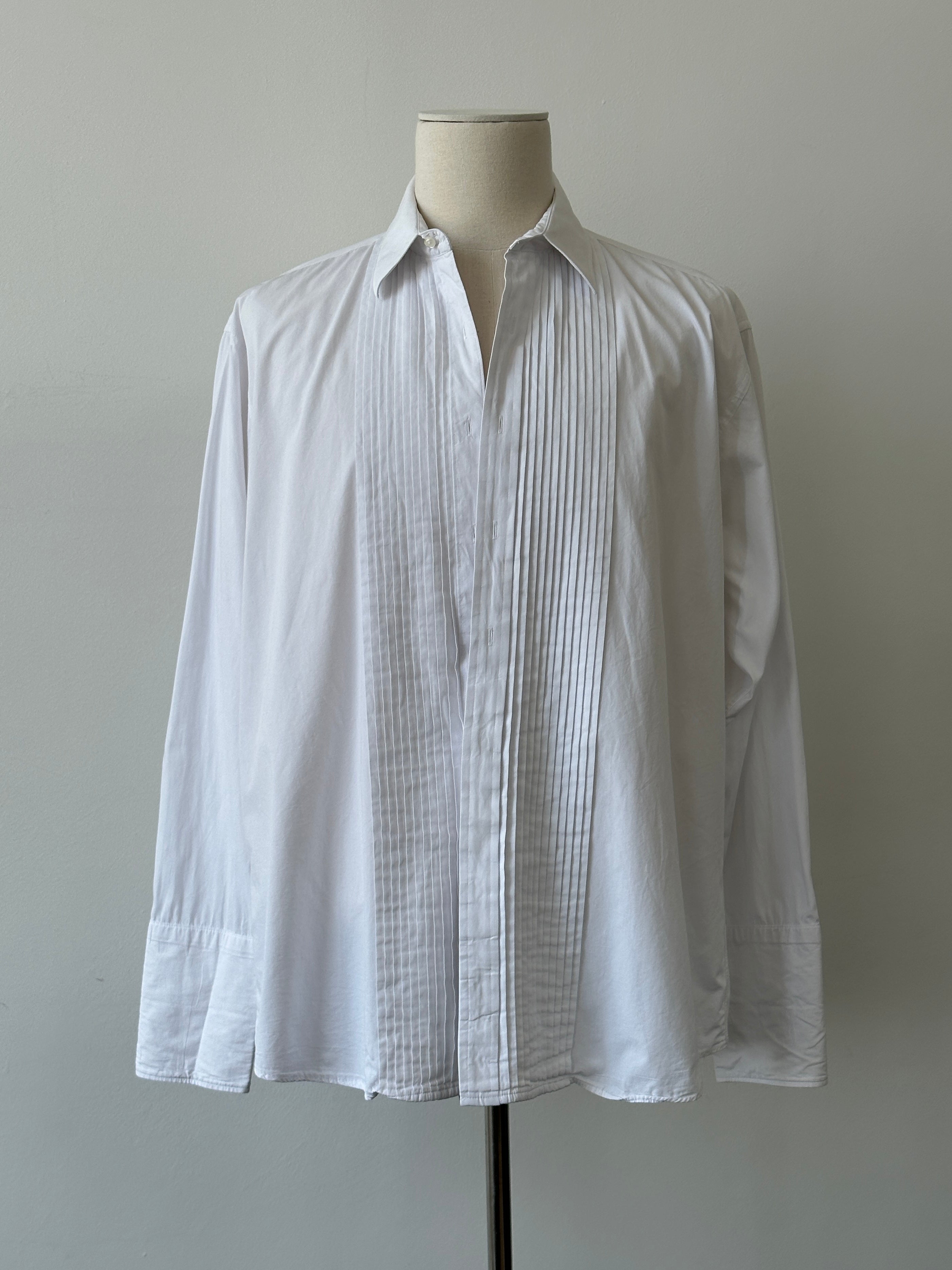 Christian Dior Monsieur 1990s Pure Cotton Tuxedo Shirt - XXL