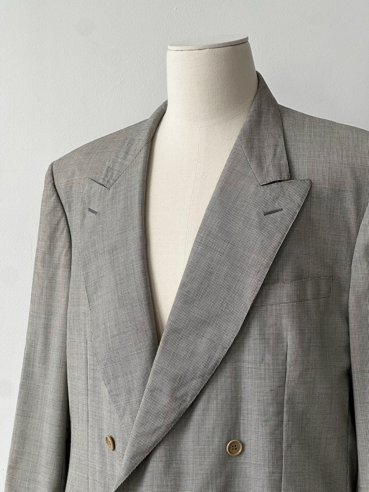 Canali 1980s Pure Wool Double Breasted Blazer - 48L