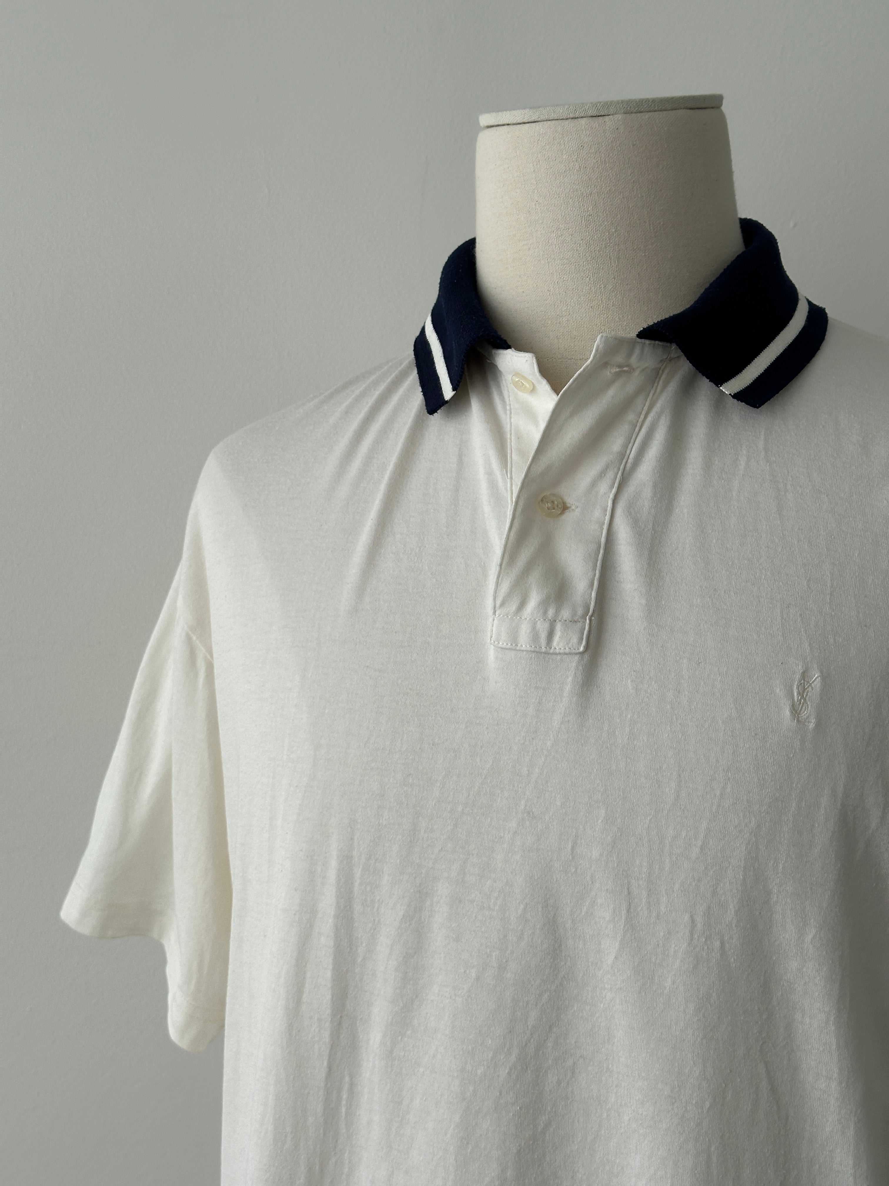 Yves Saint Laurent Pour Homme 1990s Striped Polo - L