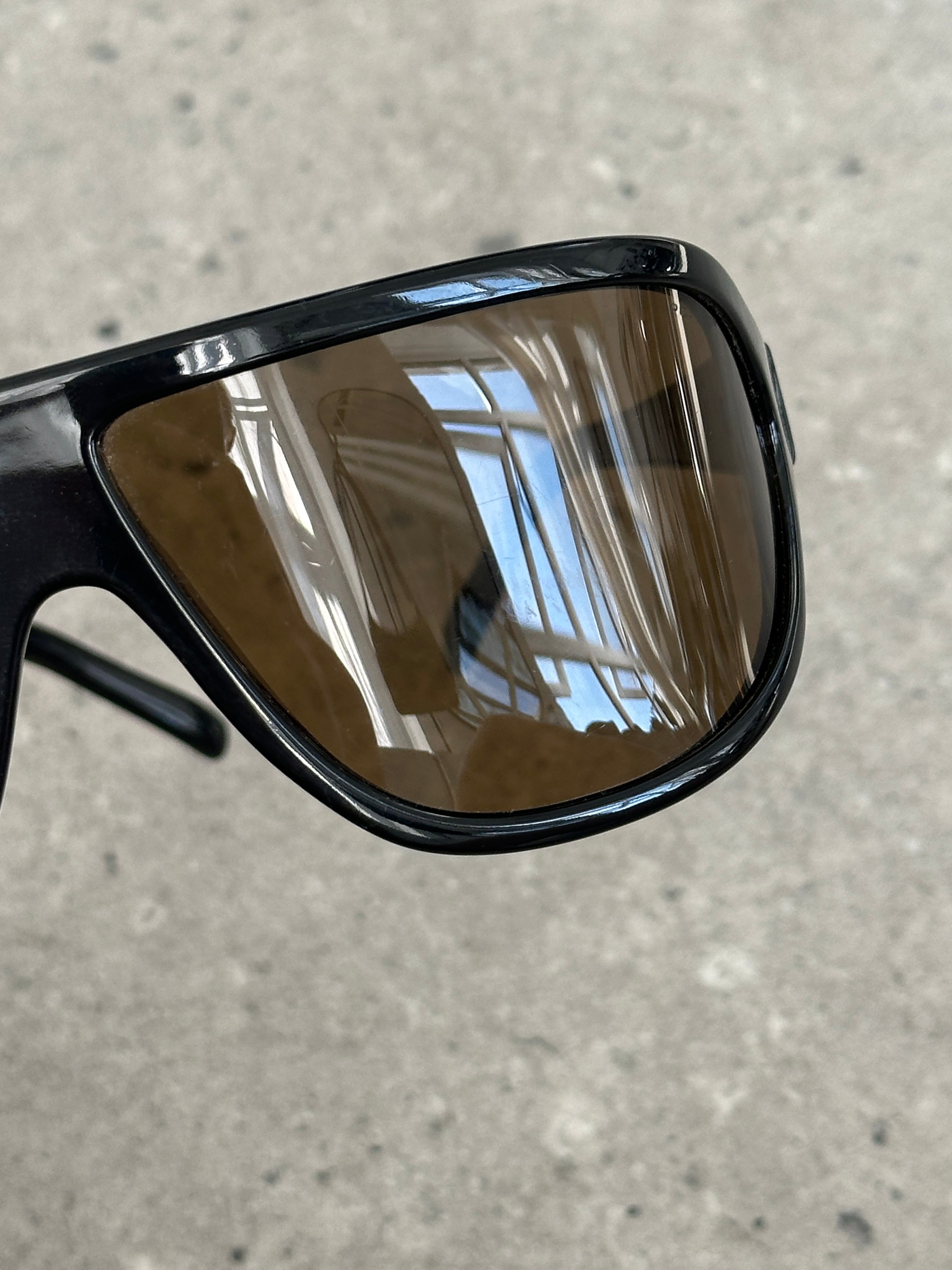 Police 2000s Oversized Shield Wrap Logo Sunglasses