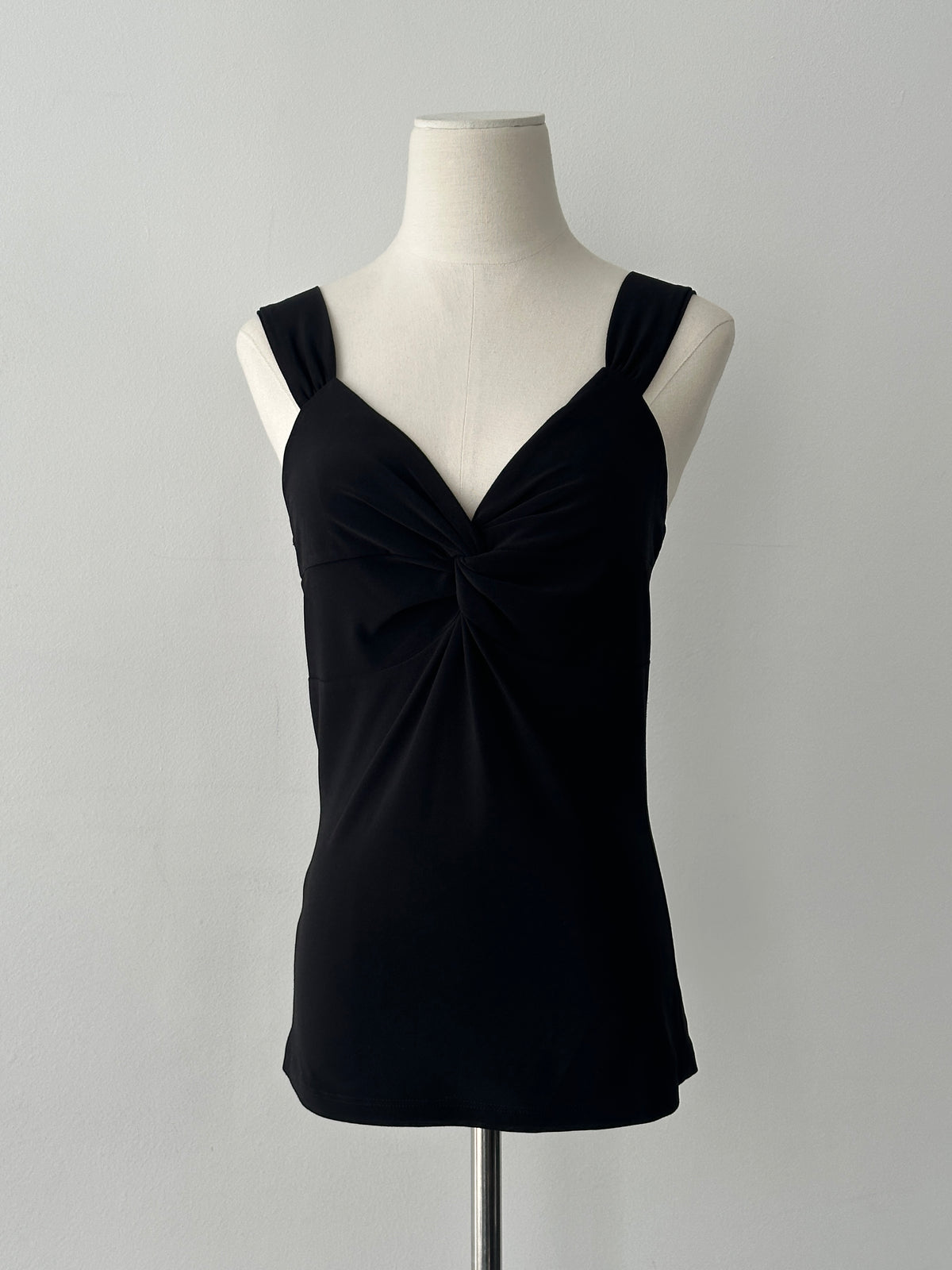 USA Vintage 2000s Twist Front Sleeveless Fitted Top - S