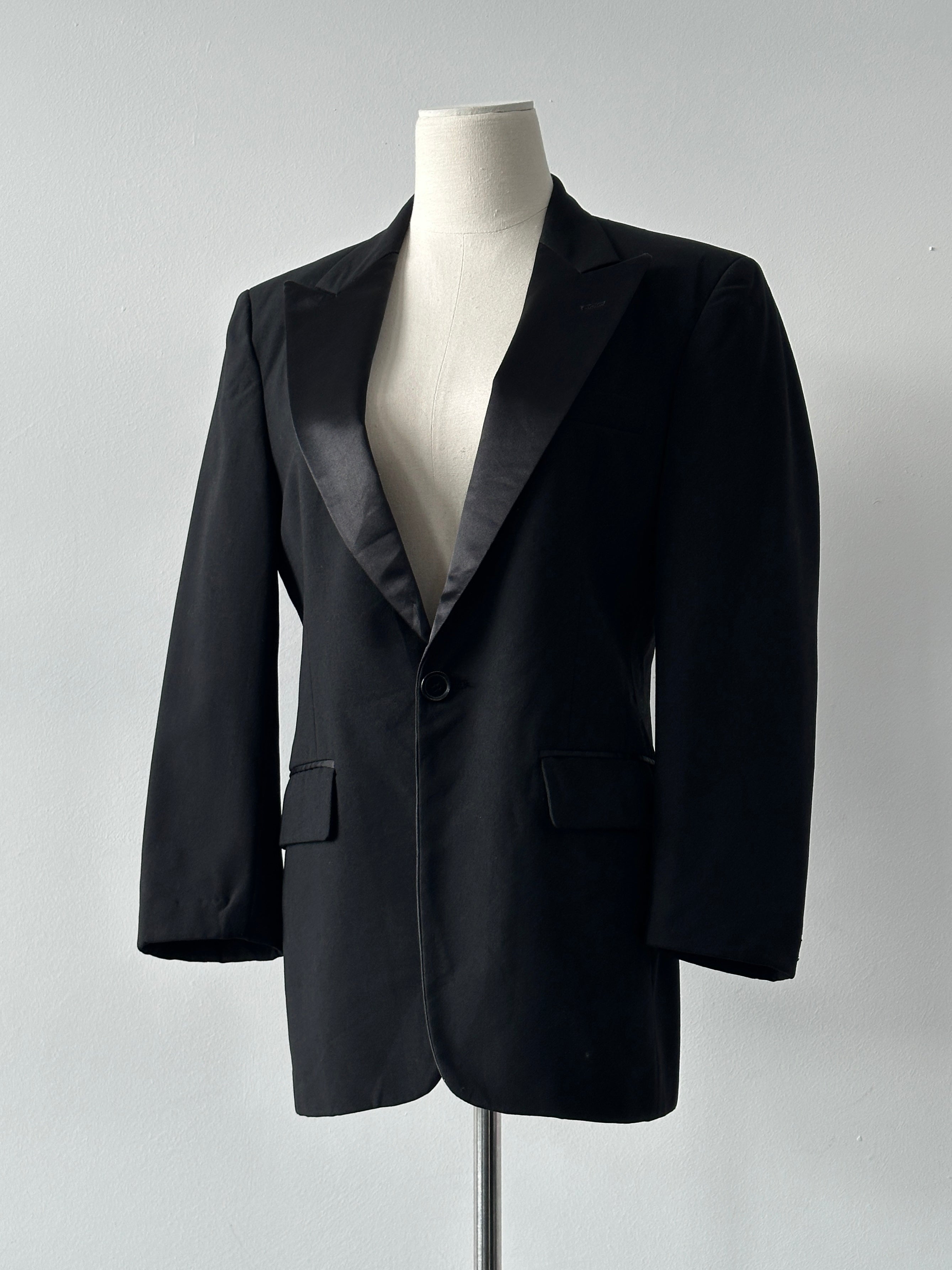 Christian Dior 1990s Single Breasted Tuxedo Blazer - S