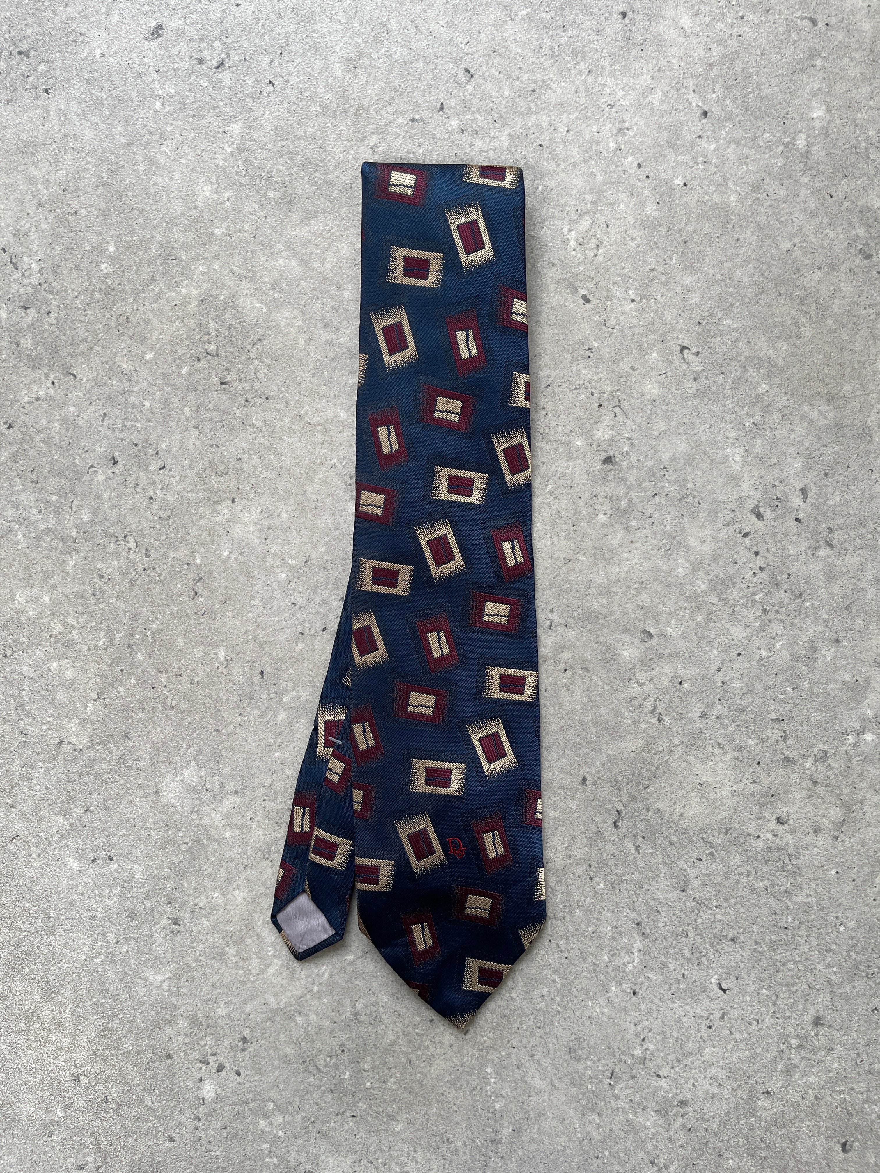 Christian Dior Monsieur 1990s Logo Tie
