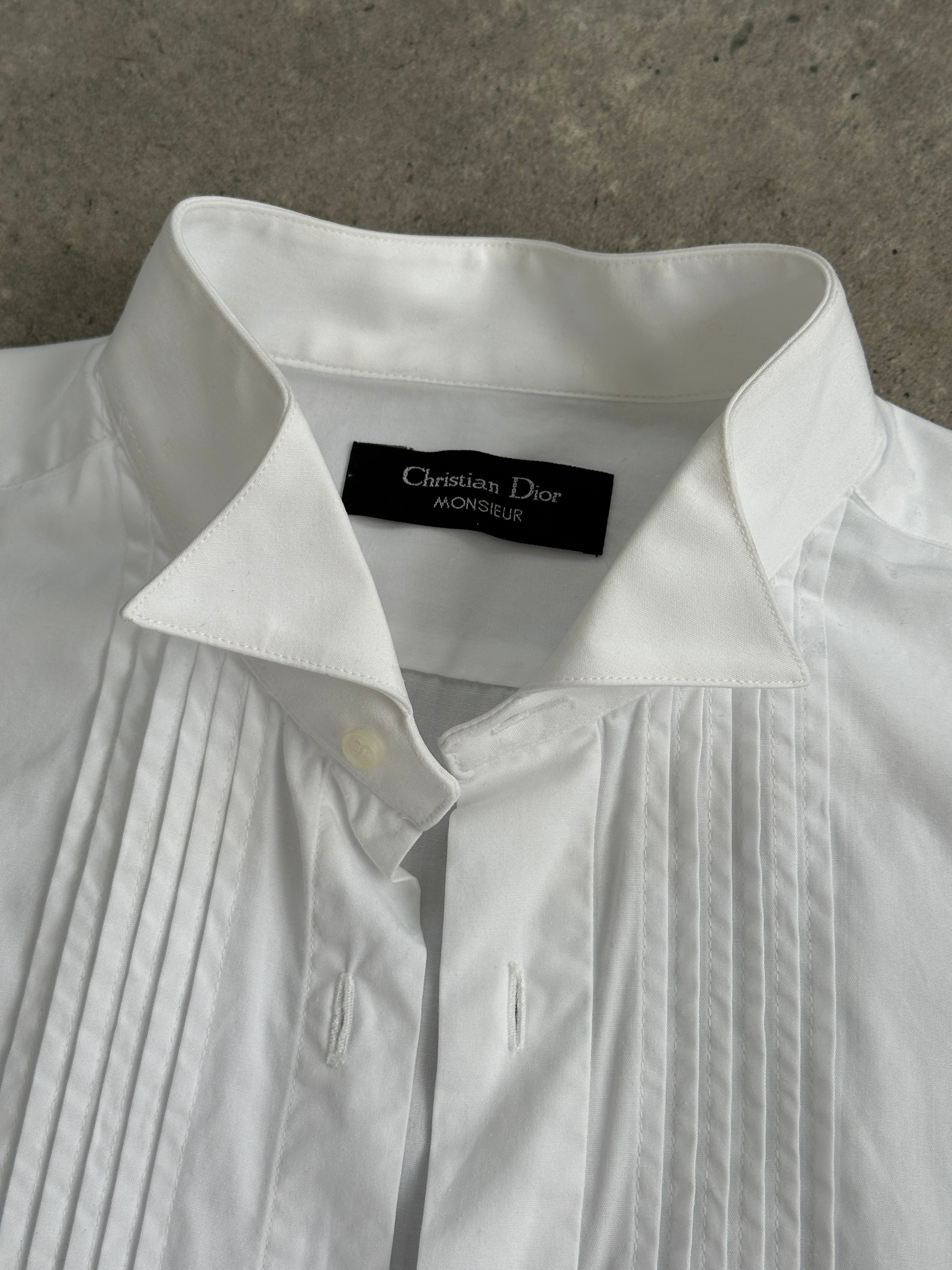Christian Dior Monsieur 1990s Pure Cotton Tuxedo Shirt - M
