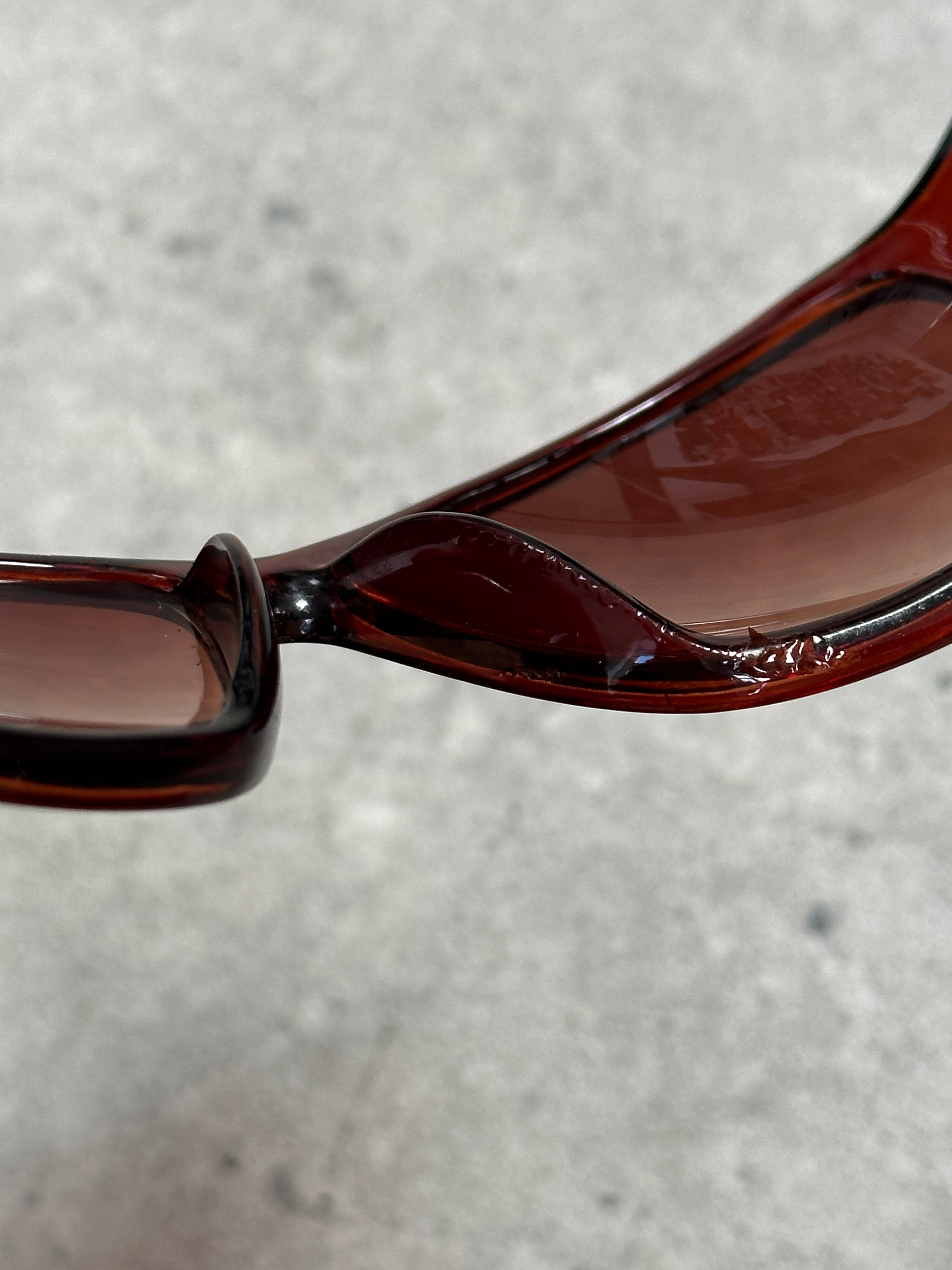 Christian Dior 1990s Star Square Logo Sunglasses