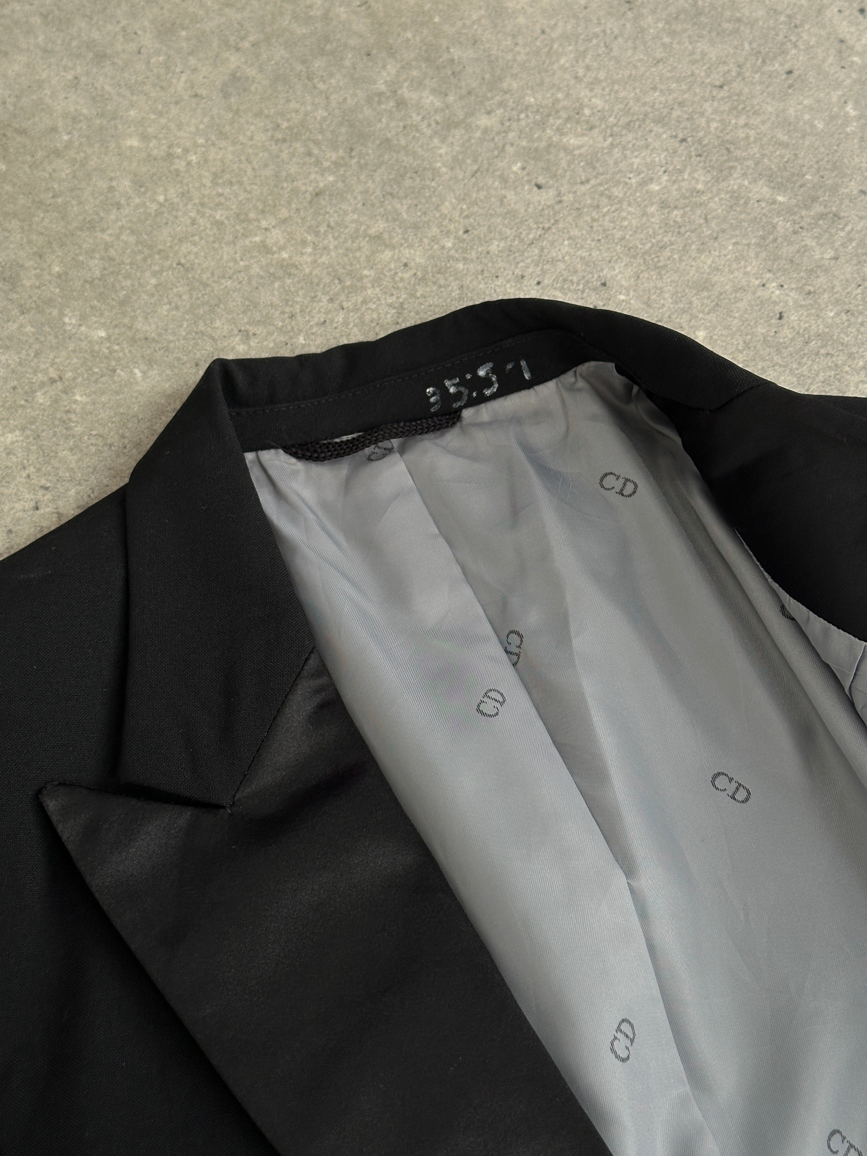 Christian Dior 1990s Single Breasted Tuxedo Blazer - S