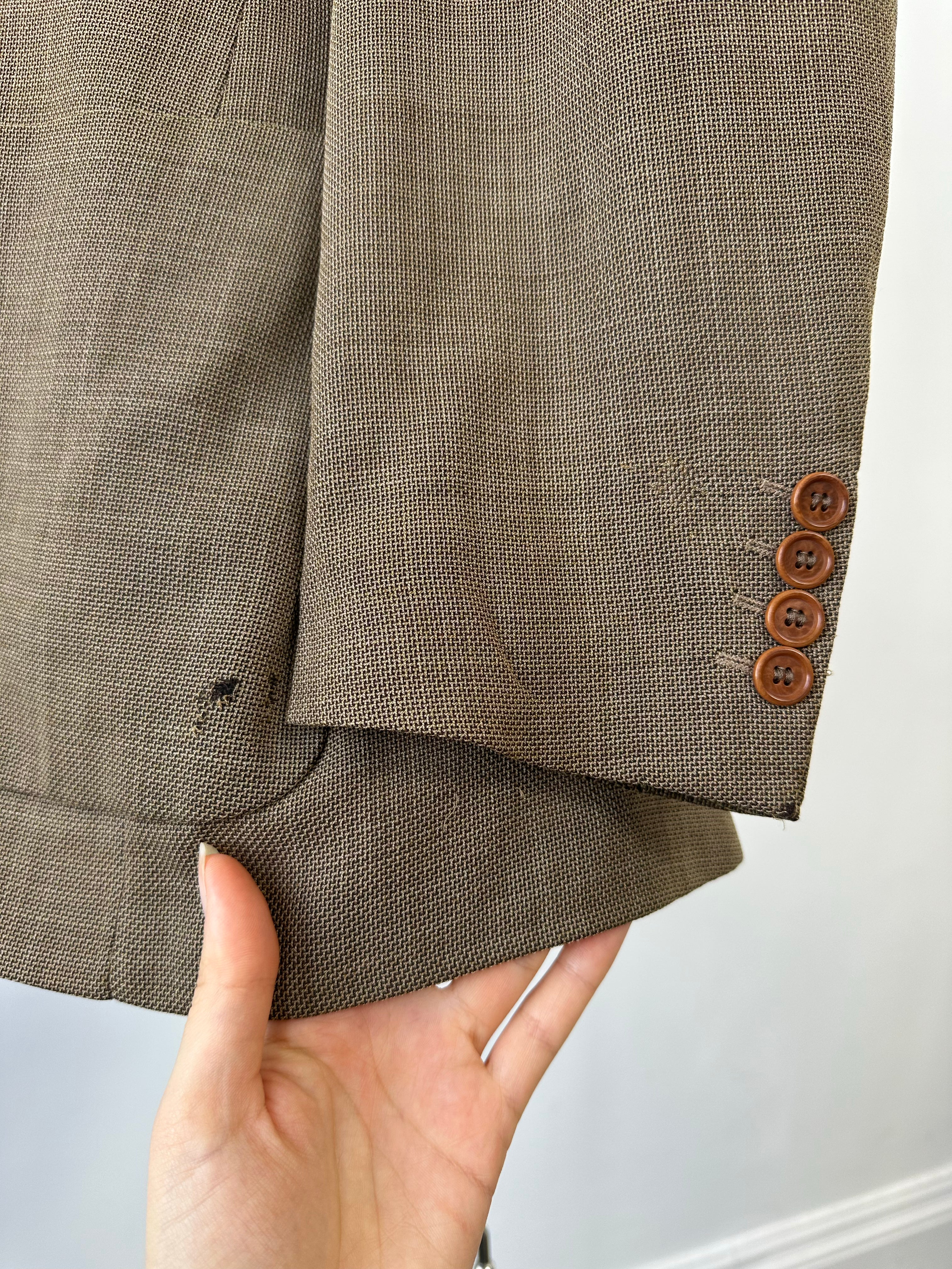 Hugo Boss x Loro Piana 1990s Pure Wool Single Breasted Blazer - 46R