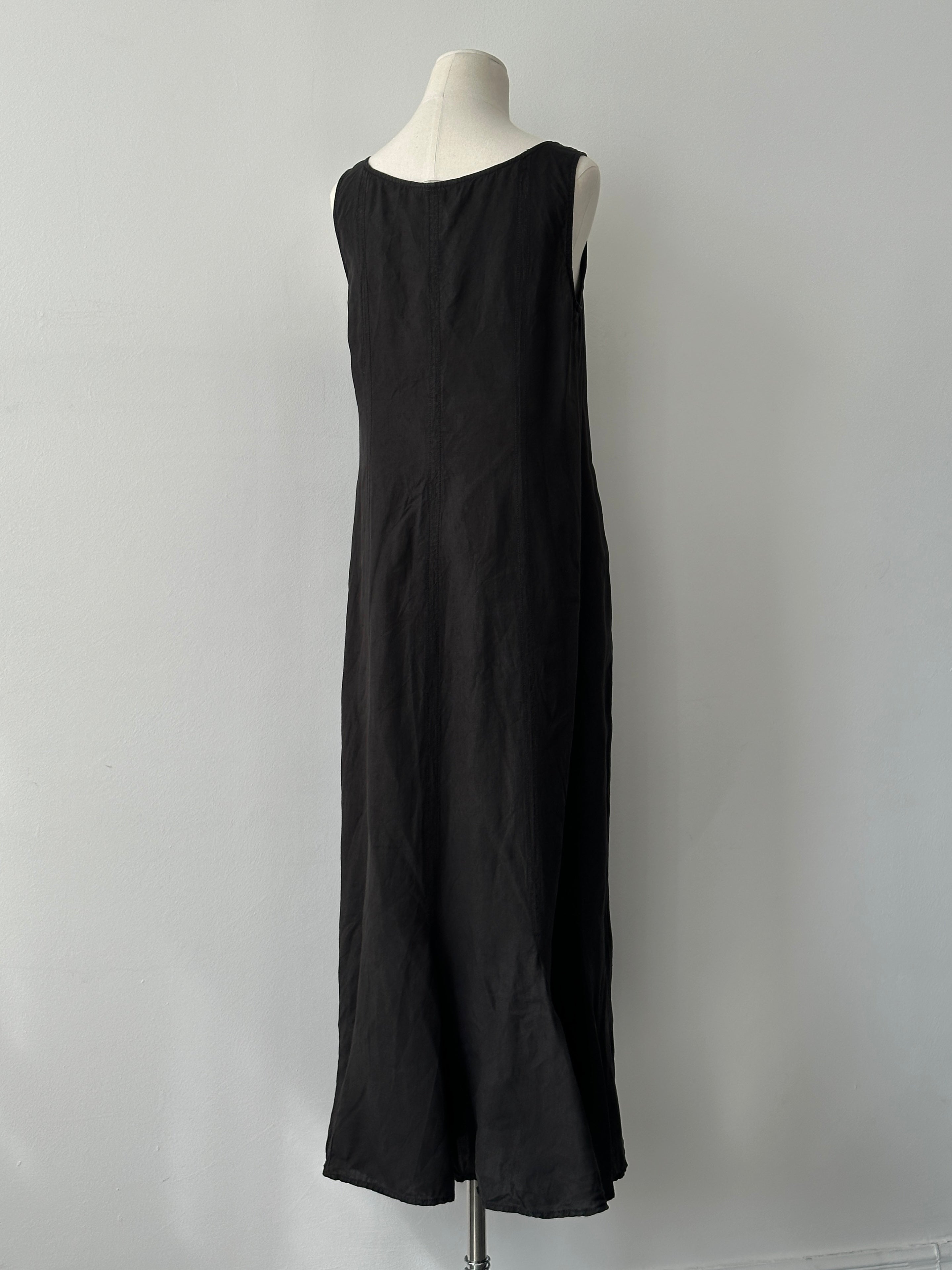 Max Mara Weekend 2000s Pure Linen Floor Length Dress - M-L