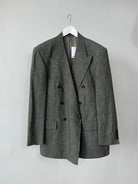 Hugo Boss Pure Linen Double Breasted Large Lapel Blazer - 40R/XL - SYLK