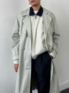 Vintage Shower Proof Belted Trench Coat - L - SYLK