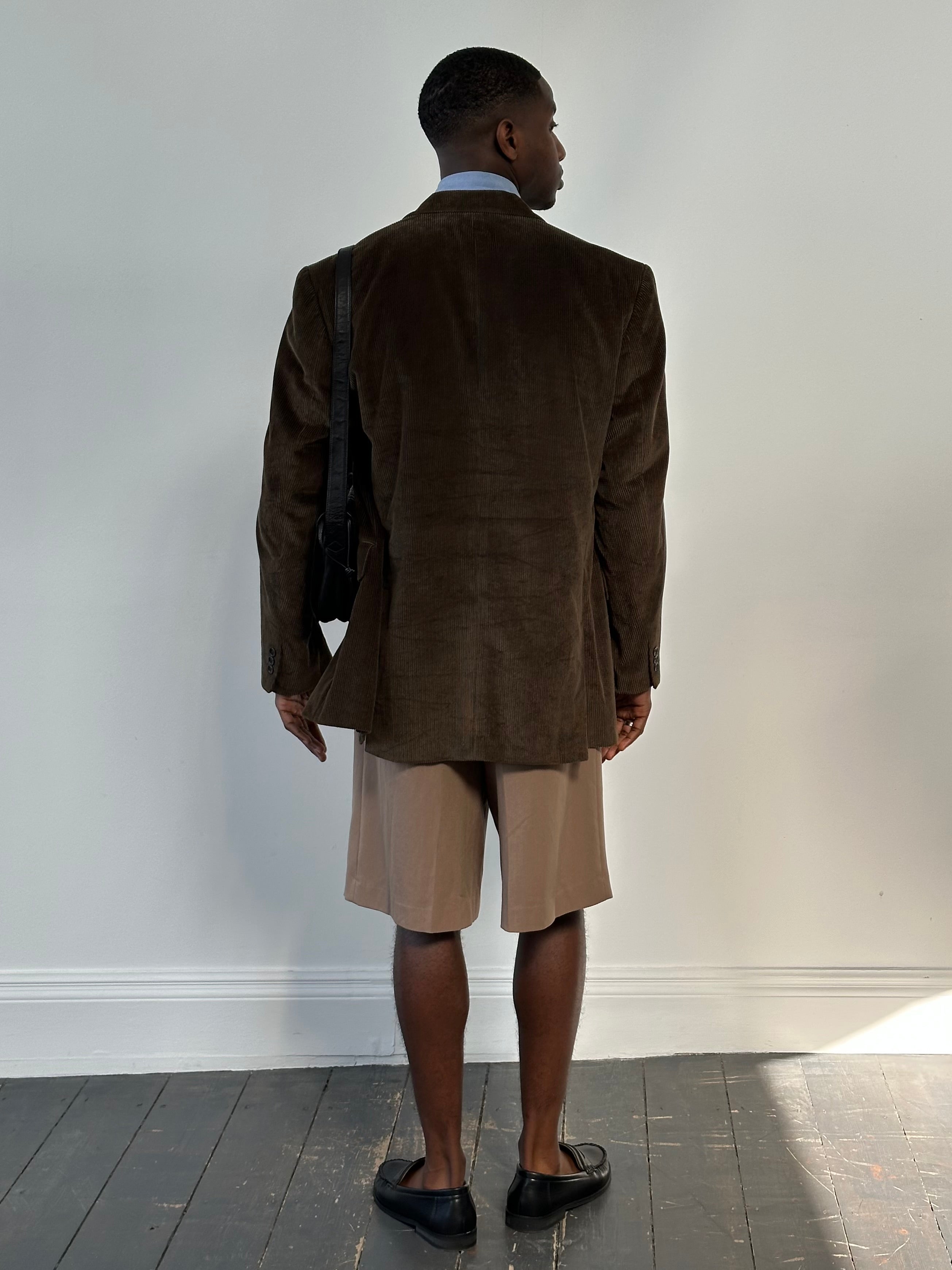 Vintage 2000s Corduroy Single Breasted Blazer - XL