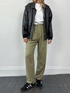 Gianni Versace Versus Silk High Waisted Straight Leg Trousers - W32 - SYLK