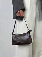 Vintage Faux Leather Shoulder Bag - SYLK