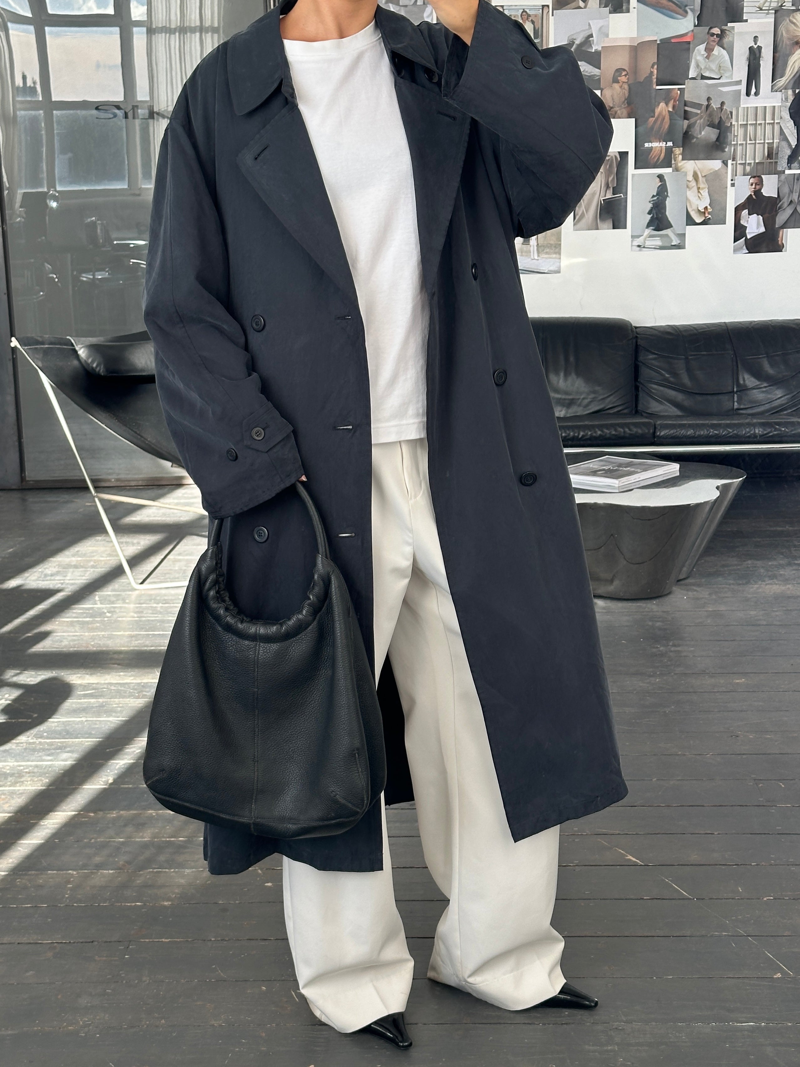 Ralph Lauren 1990s Double Breasted Belted Trench Coat - XXL - SYLK