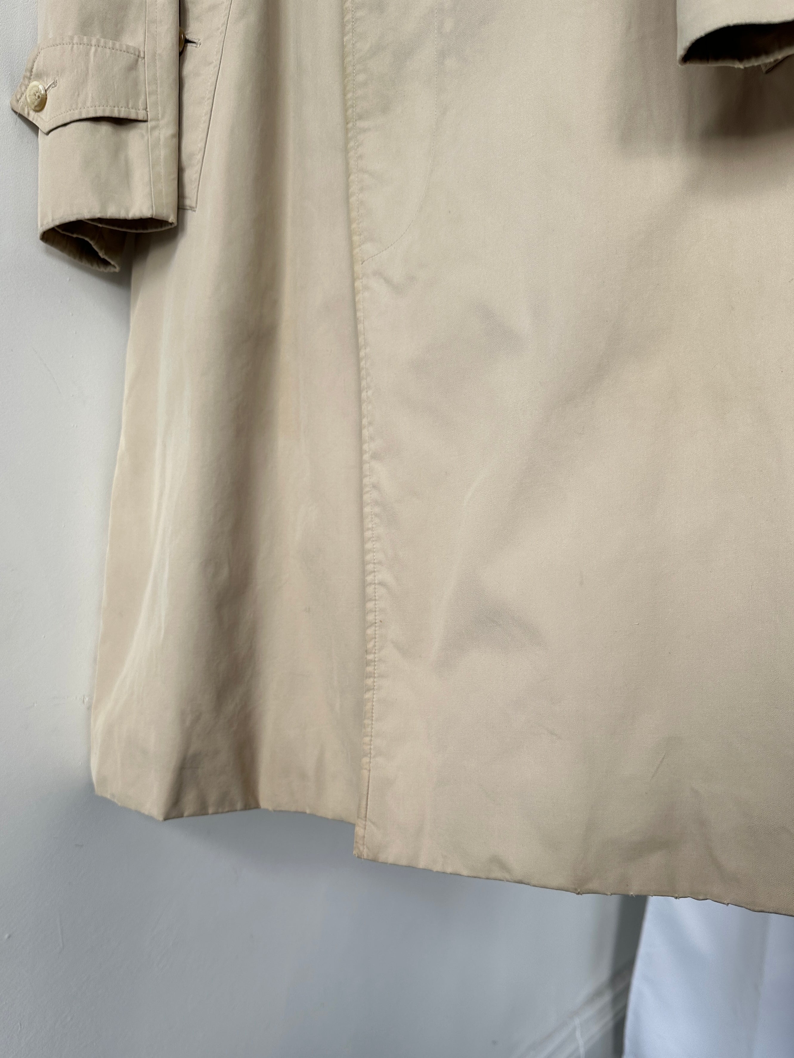 Burberry Nova Check Pure Cotton Trench Coat - S/M - SYLK