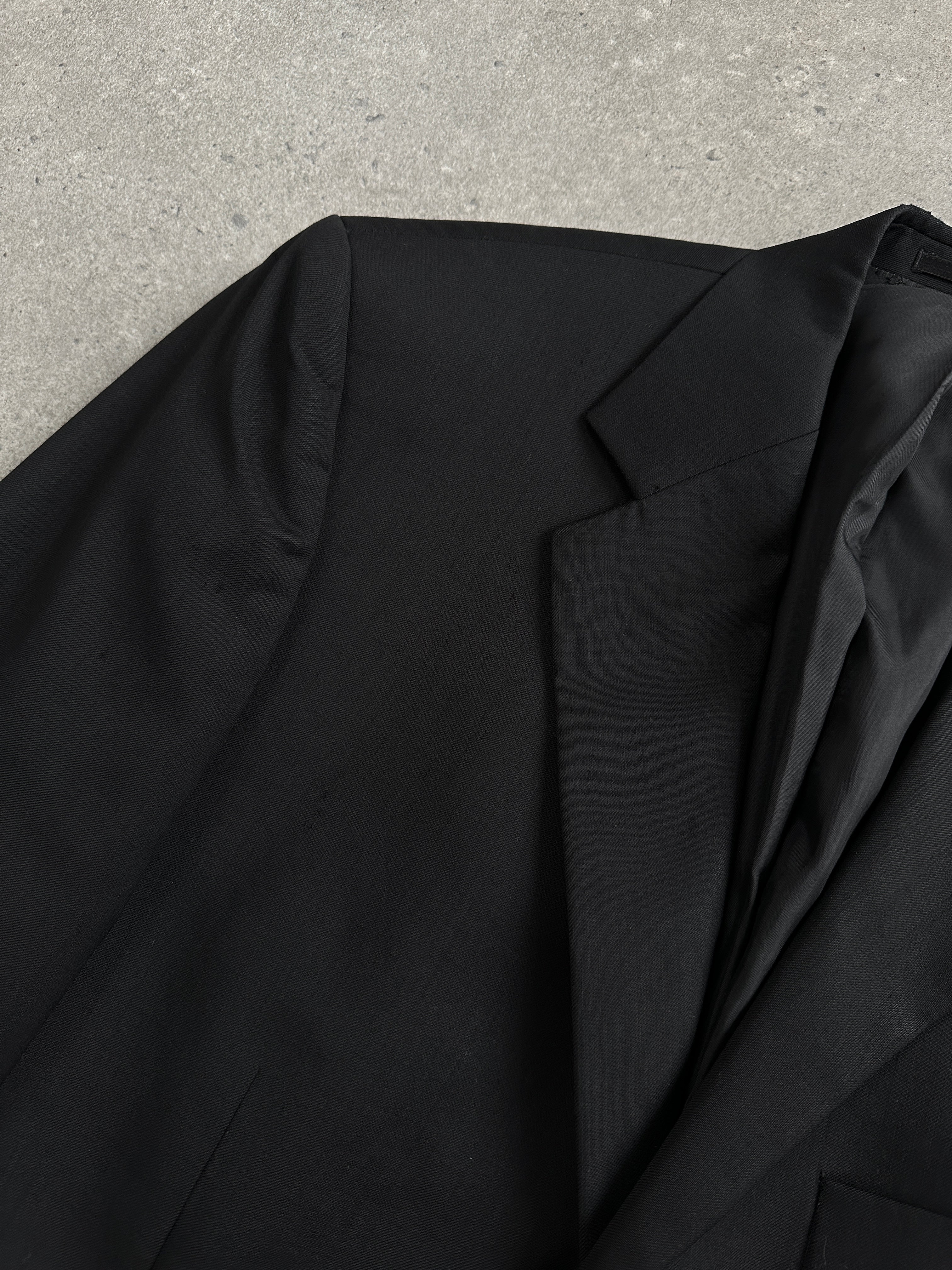Yves Saint Laurent Pour Homme 1990s pure wool single-breasted blazer in size 40L/XL, classic tailored design with notch lapels.