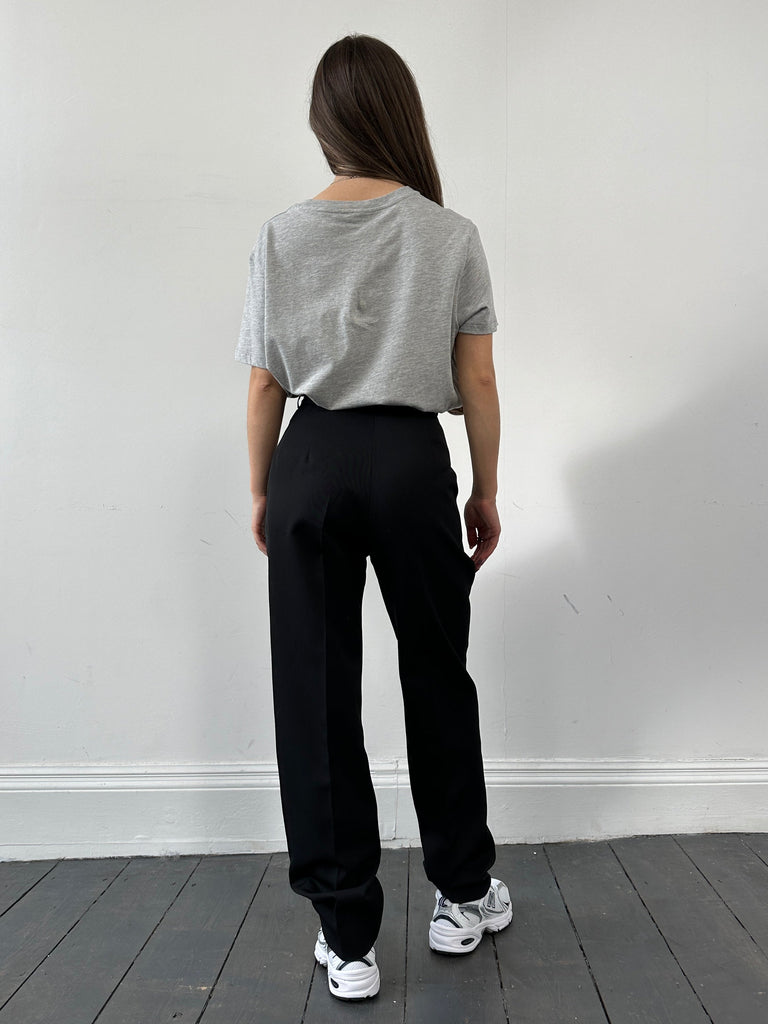 Luisa Spagnoli Wool Tapered Leg Tailored Trousers - W26 - SYLK