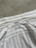 Christian Dior Stripe Cotton Logo Shirt - M - SYLK