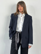 Christian Dior Le Connaisseur 1980s Pure Wool Stripe Blazer - 41R/L - SYLK