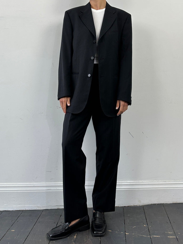 Gianfranco Ferre Pinstripe Pure Wool Single Breasted Suit - 42R/W36 - SYLK