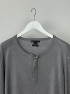 Armani Exchange Pure Linen Slim Fit Long Sleeve Tshirt - L - SYLK