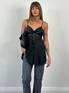 Victoria’s Secret 2000s Satin Sheer Slip Top - S - SYLK