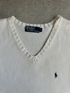 Ralph Lauren Polo Pure Cotton Sleeveless Logo Jumper Vest - XL - SYLK