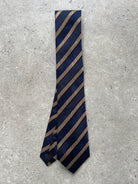 Vintage 1990s Pure Silk Diagonal Striped Tie - SYLK