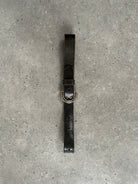 Vintage 1990s Double Buckle Leather Belt - W21-28 - SYLK