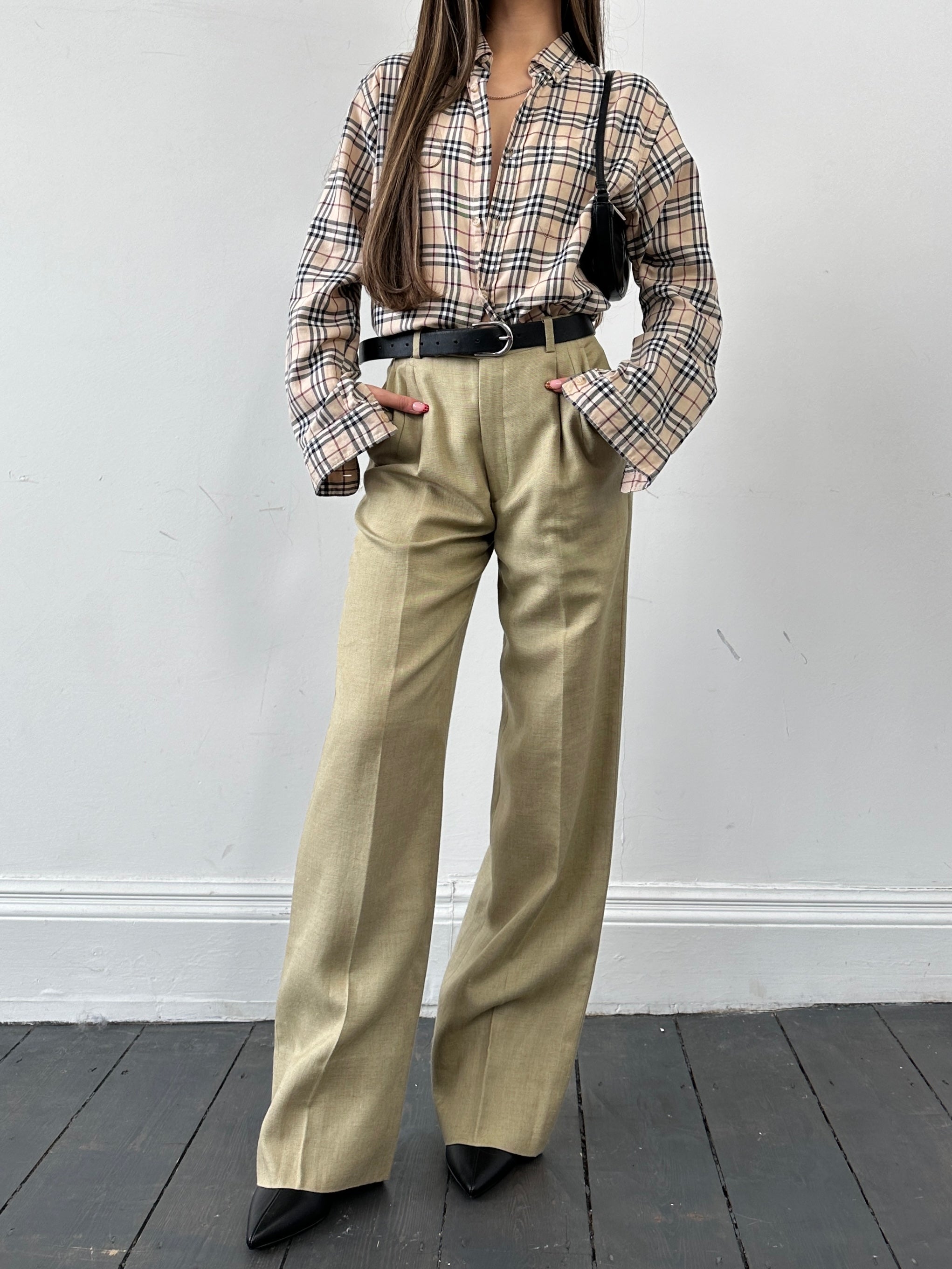 Burberry Nova Check Cotton Shirt - XS/S - SYLK