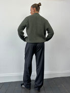 Trussardi Wool Pleated Straight Leg TailoredTrousers - W32 - SYLK