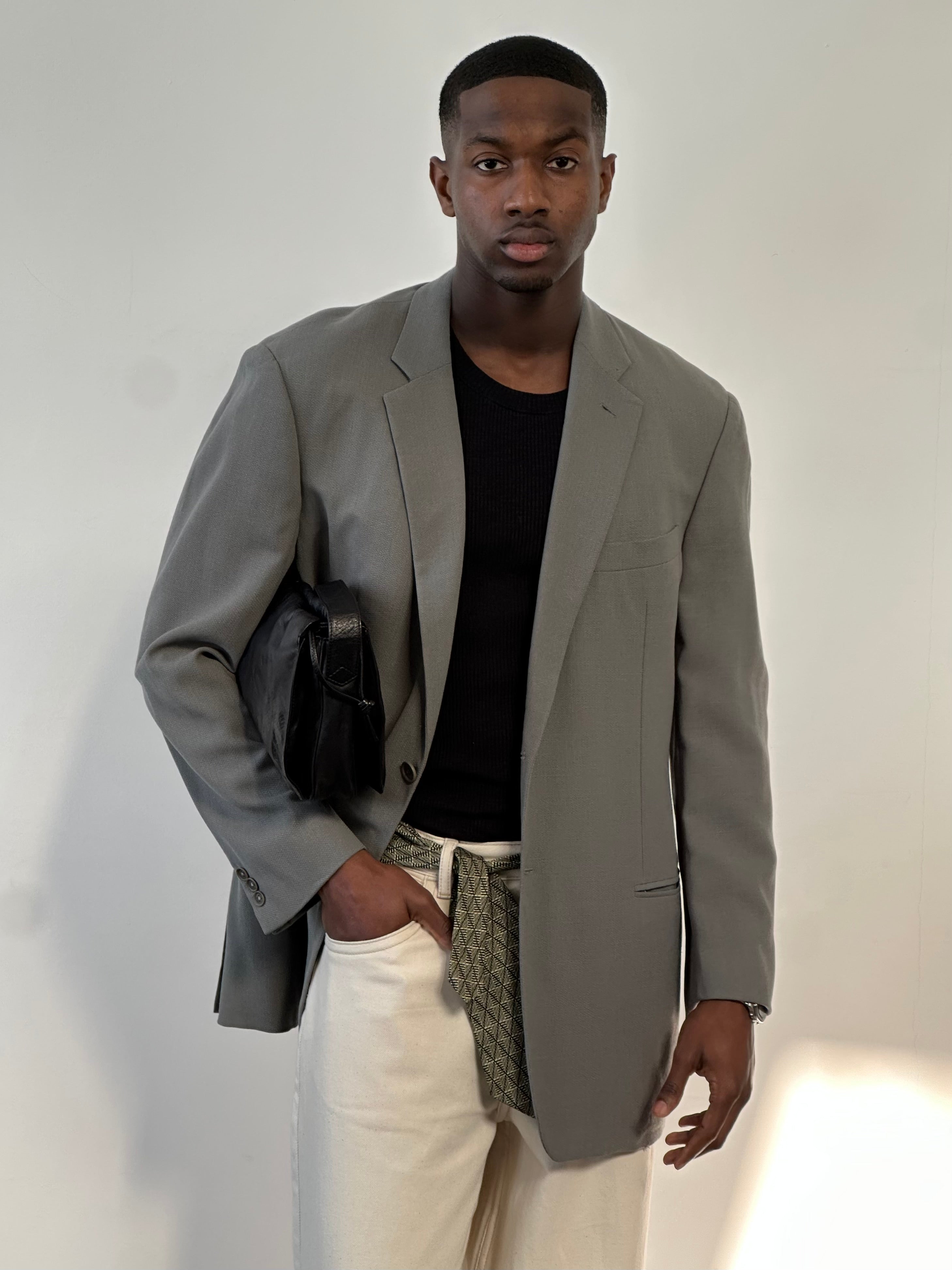 Giorgio Armani Classico 1990s Pure Wool Single Breasted Blazer - 46R