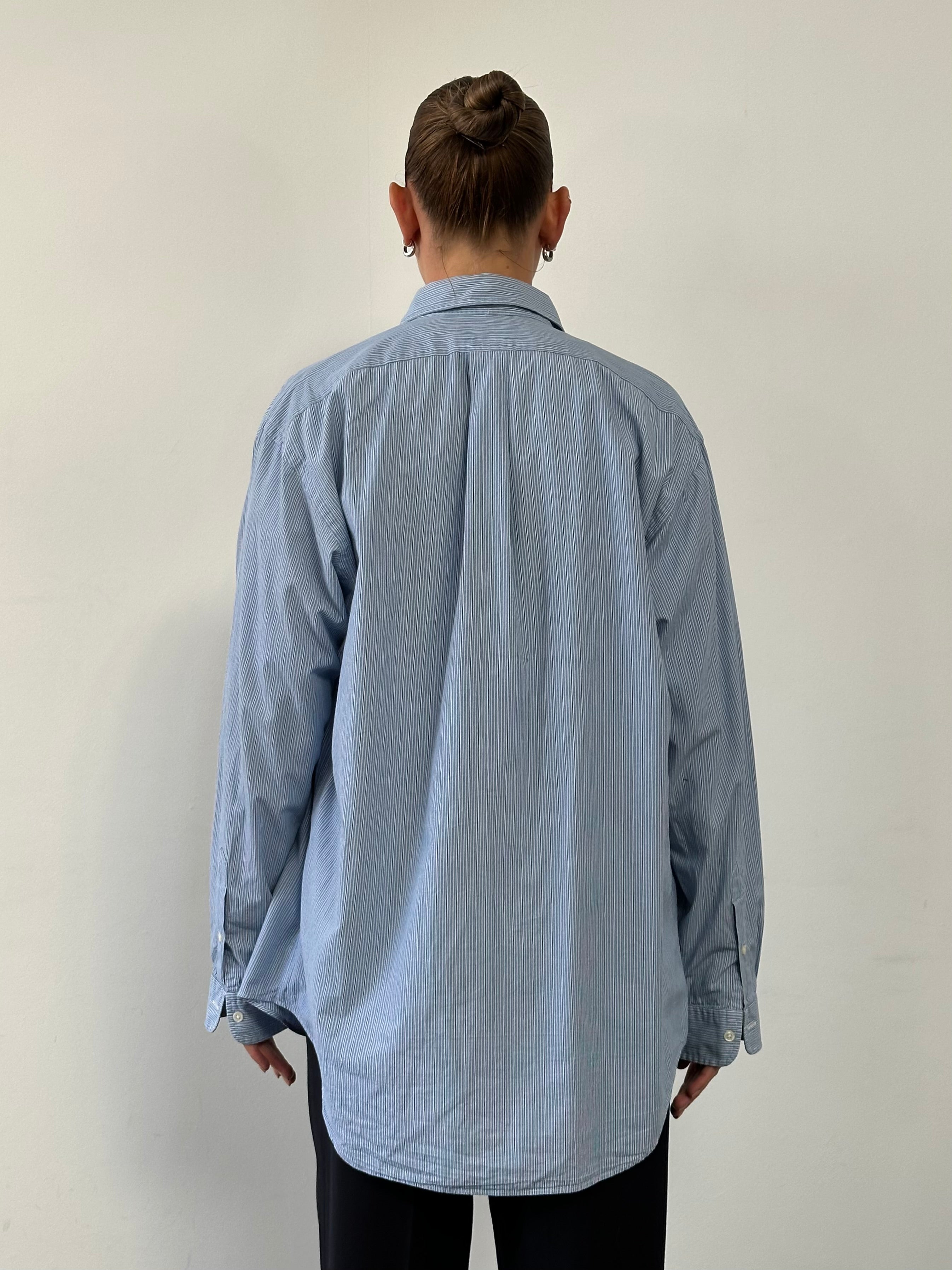 Ralph Lauren Stripe Pure Cotton Logo Shirt - XL - SYLK