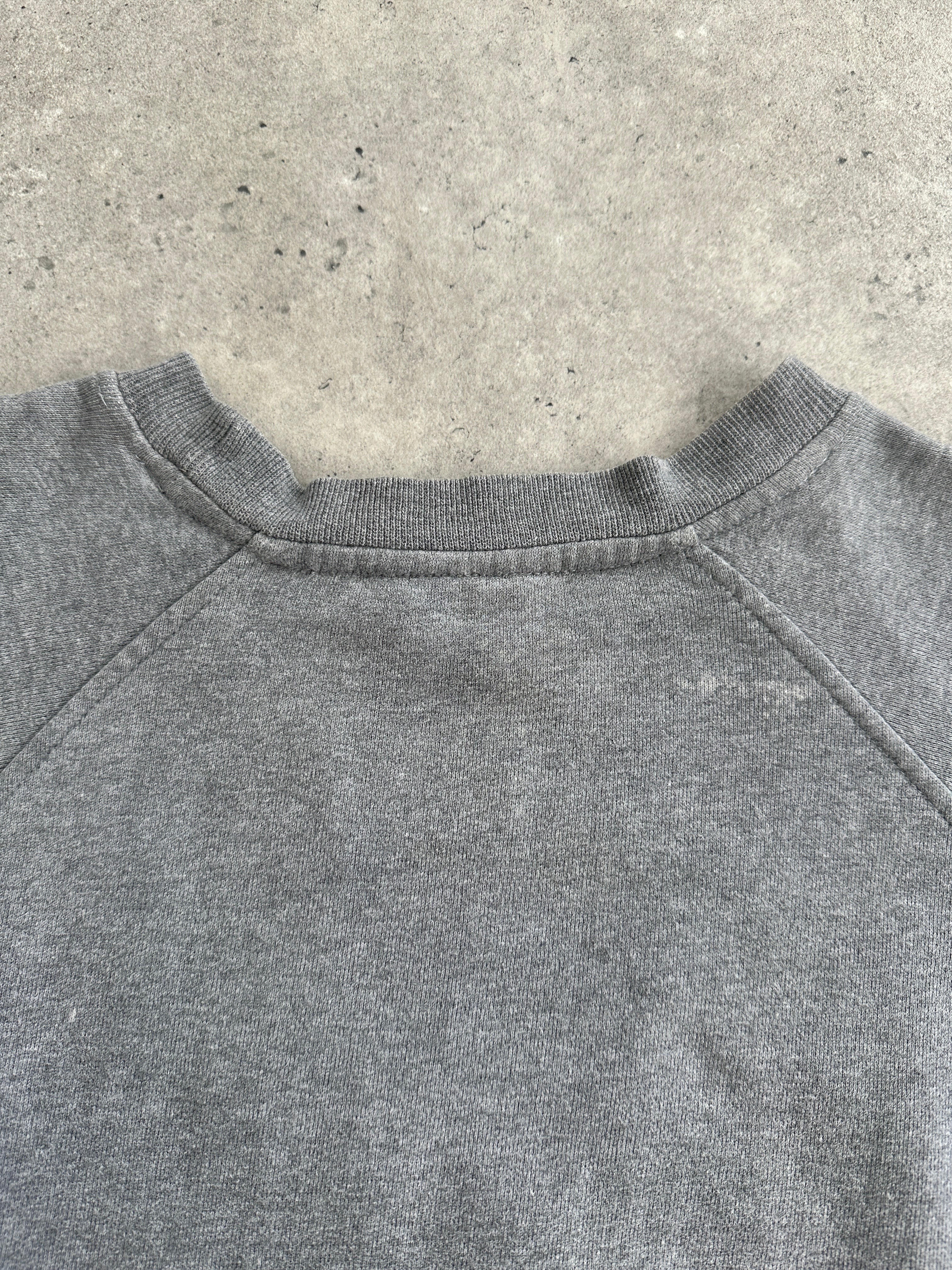 Valentino Sport embroidery logo sweatshirt in XL, gray casual sweatshirt with colorful embroidered design on front.