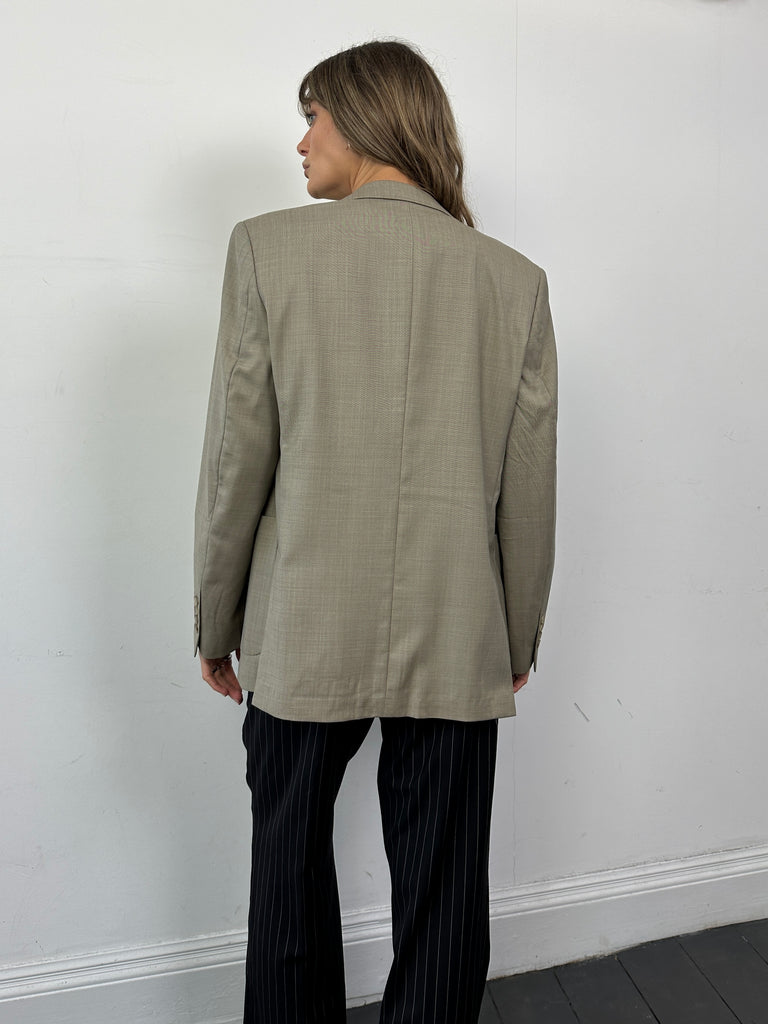 Pierre Cardin Pure Wool Single Breasted Lightweight Blazer - S/M - SYLK