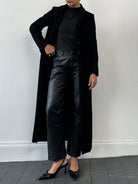 Vintage Straight Leg Leather Trousers - W30 - SYLK