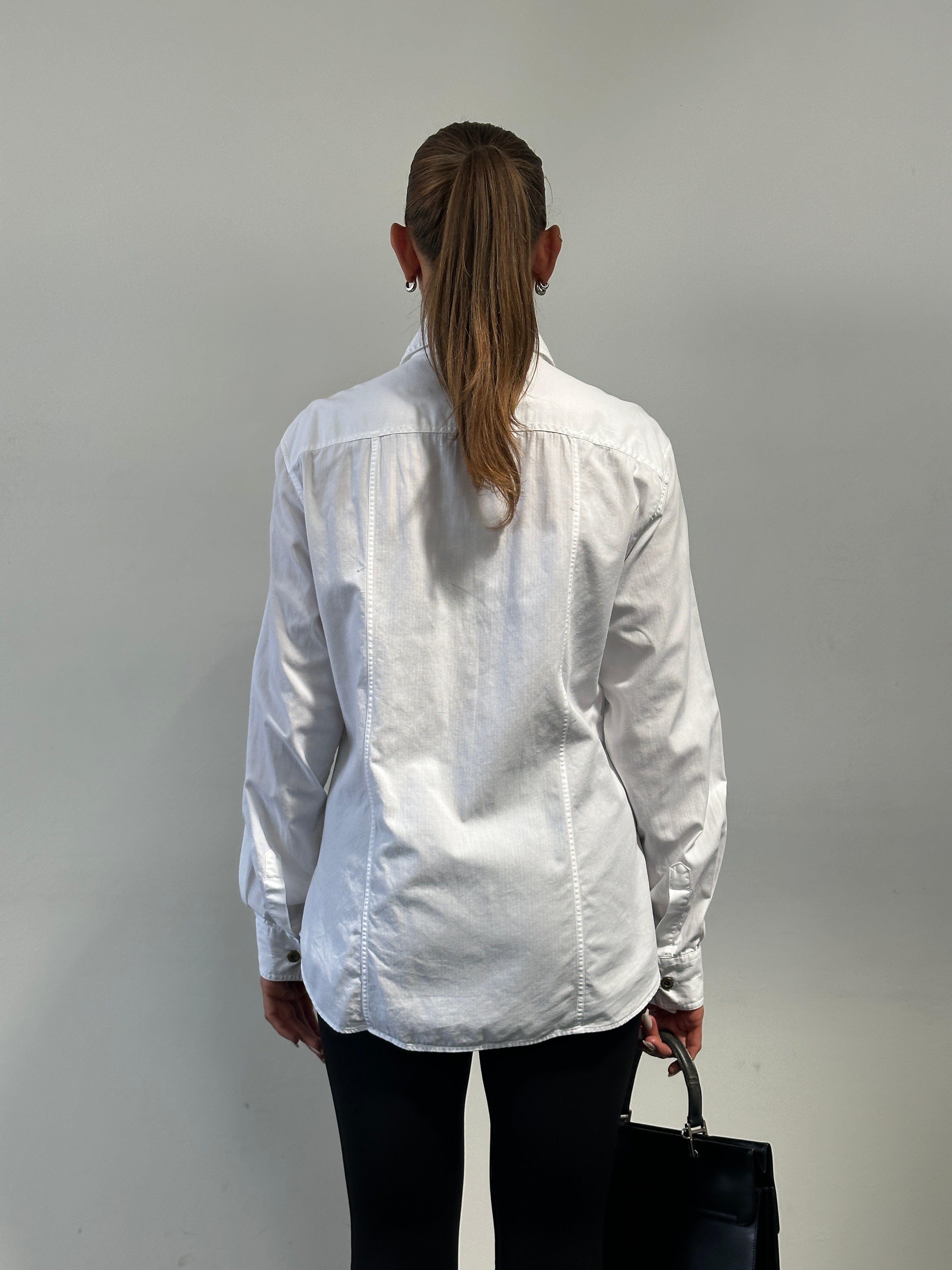 Dolce & Gabbana cotton shirt in size M/L showing a stylish button-up design with the brand's logo details.
