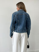 Vintage Pure Cotton Denim Jacket - M - SYLK