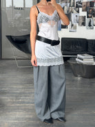 Vintage 1990s Lace Sheer Mini Slip Dress - S - SYLK