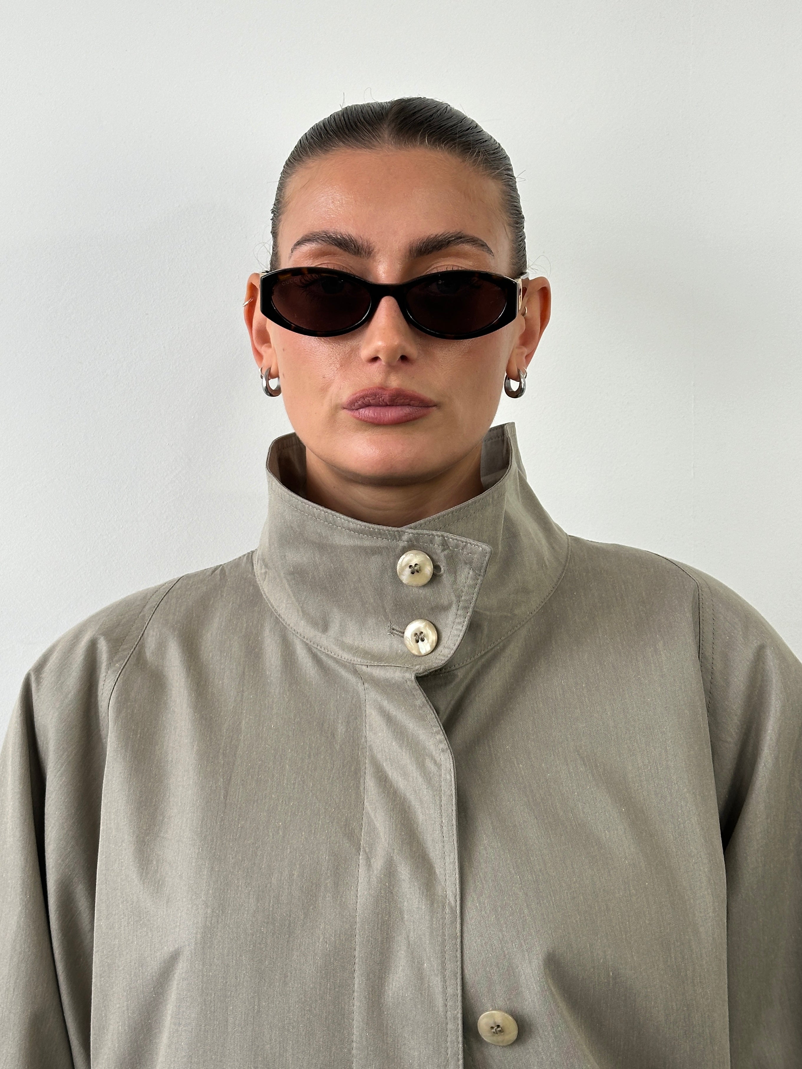 London Fog 80s High Neck Trench Coat - XL - SYLK