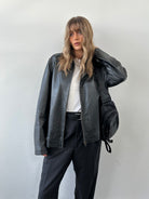 Conbipel Minimal Leather Jacket - L - SYLK