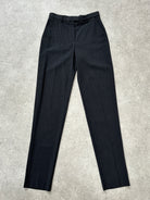 Armani Collezioni 2000s Pure Wool Straight Leg Tailored Trousers - W28 - SYLK