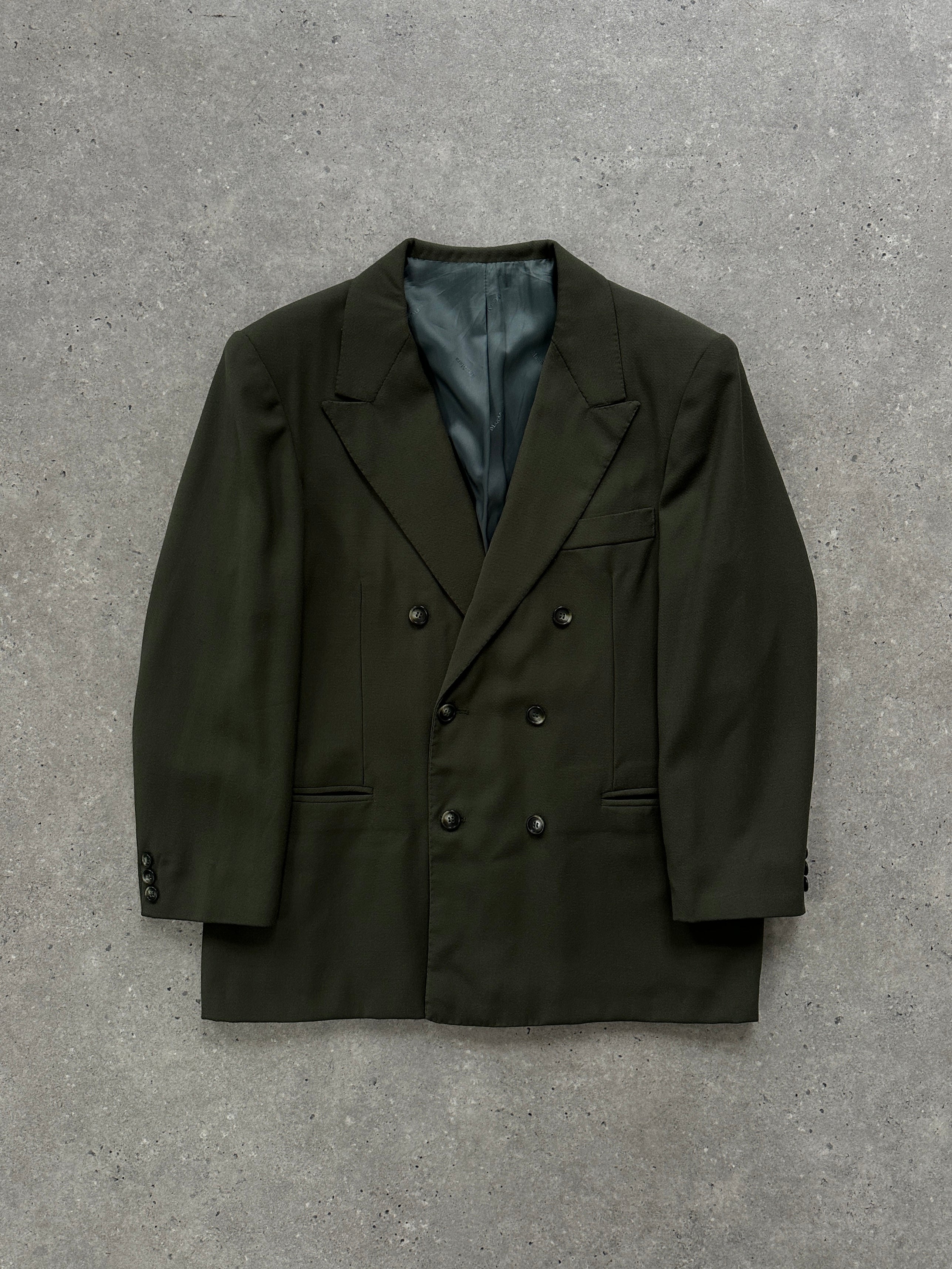 Max Mara Wool Double Breasted Blazer - XL - SYLK