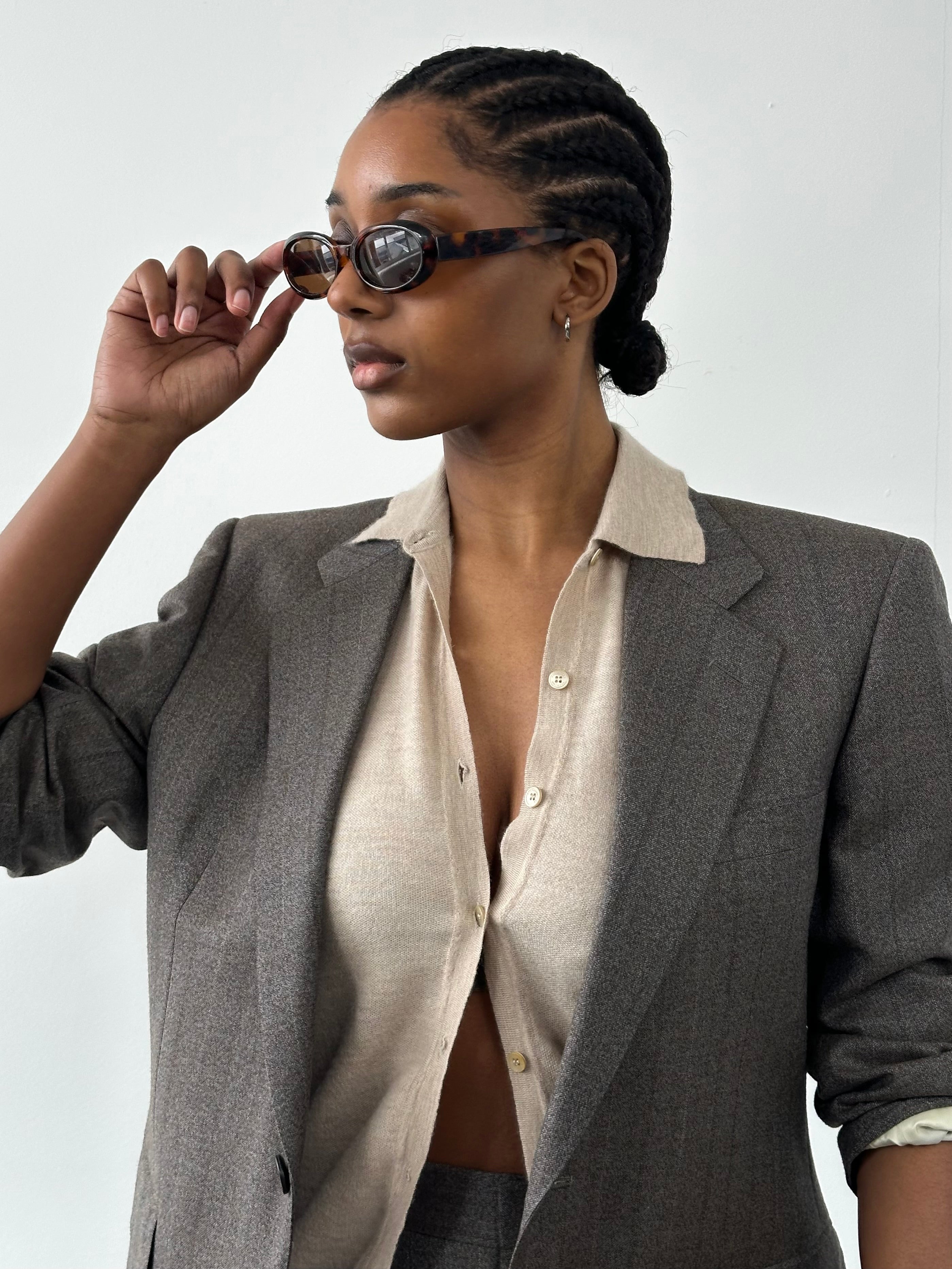 Burberry 1990s Pure Tasmanian Wool Stripe Single Breasted Suit - 36R/W26 - SYLK