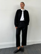 Vintage Pure Wool Tuxedo Straight Leg Trousers - W34 - SYLK