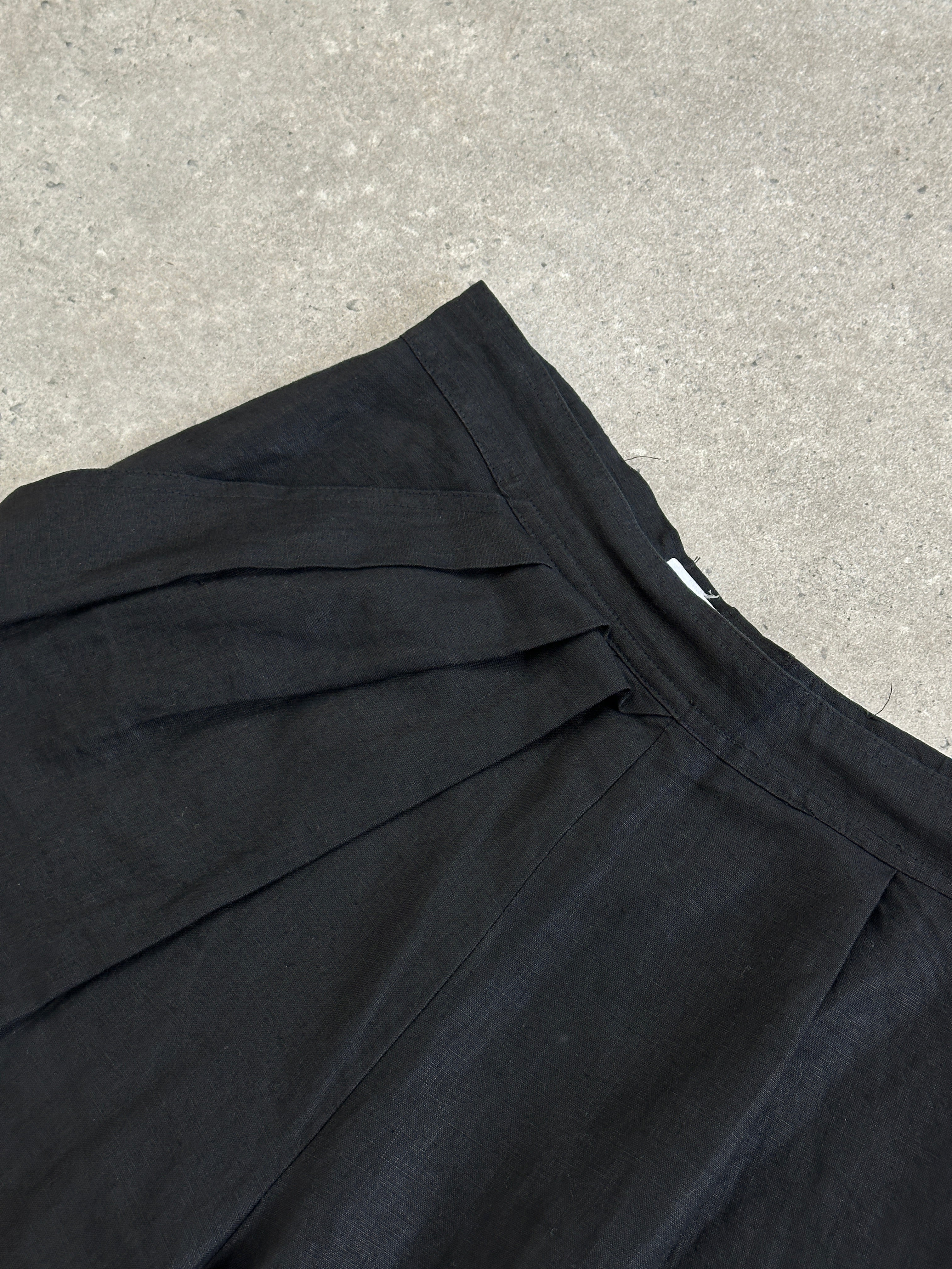 Max Mara 1990s Pure Linen Pleated Trousers - W28
