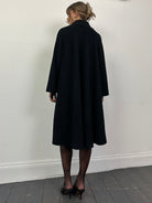 Italian Vintage Wool A-line Dagger Collar Coat - S/M - SYLK