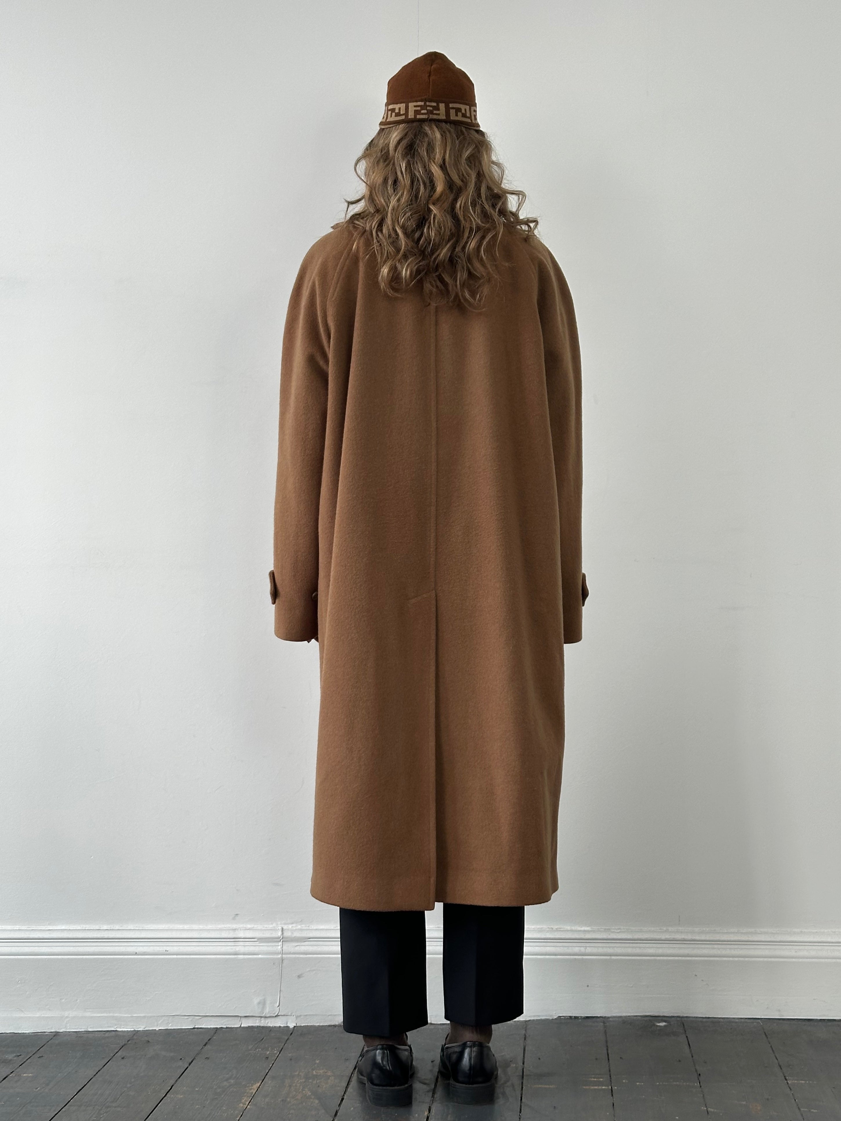 Burberry Wool Camel Hair Concealed Placket Coat - XXL - SYLK