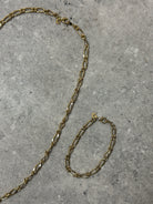 Pierre Cardin Gold Plated Necklace & Bracelet Chain Set - SYLK